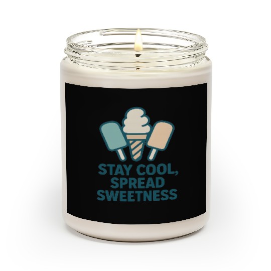 Stay Cool, Spread Sweetness Cute Ice Cream Cone Scented Candles