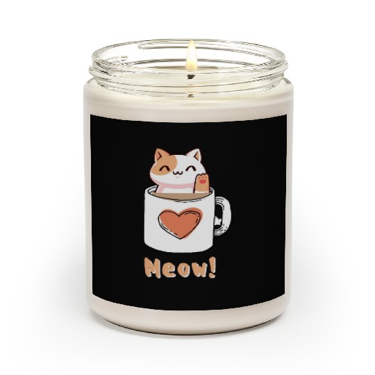 Fluffy kitty tea for women Scented Candles