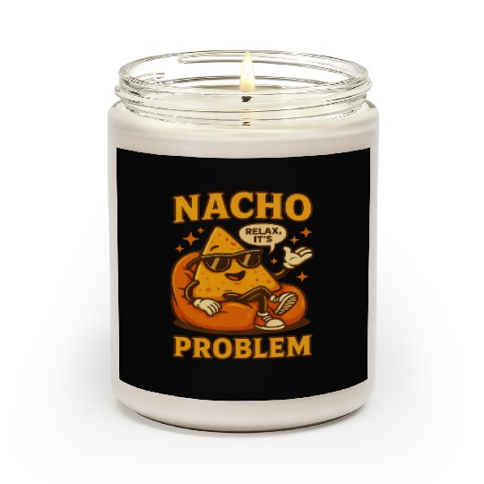 Funny Nacho Pun – Relaxed & Cheesy Vibes Scented Candles