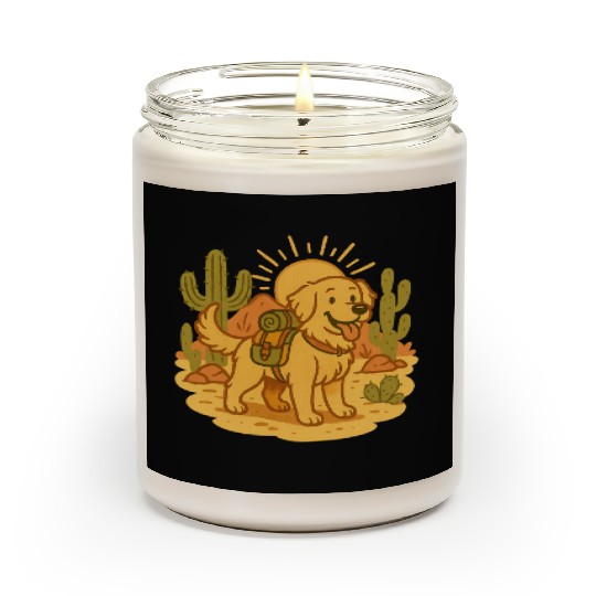 Golden Retriever Desert Hike Scented Candles