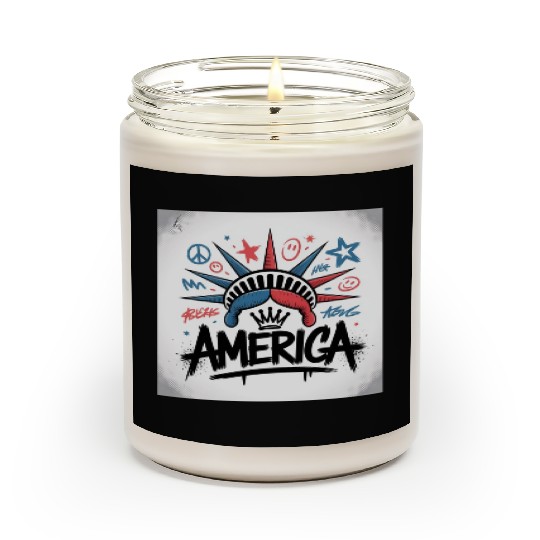 Statue of Liberty USA Graffiti Zero Limit Brand Scented Candles