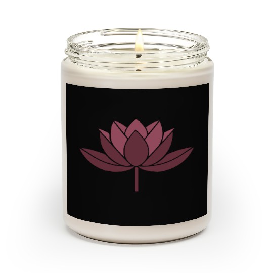 minimalist Lotus Scented Candles