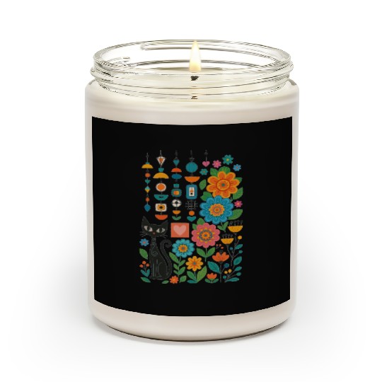 Midnight Cats Blooming Charms Scented Candles