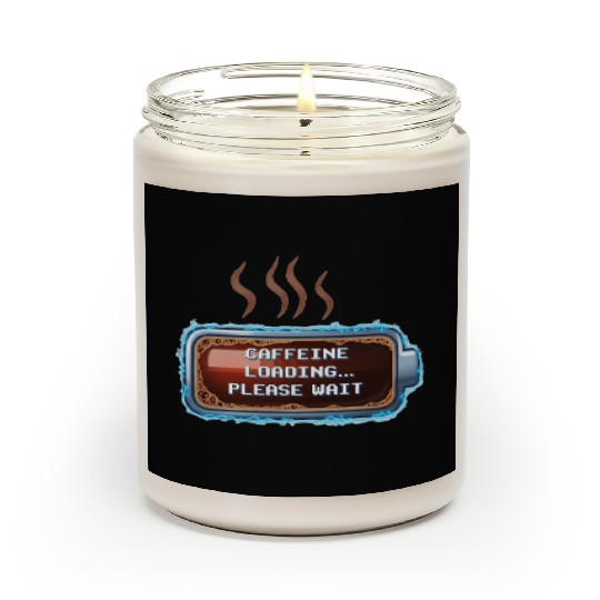 Caffeine Loading... Pixel Coffee Scented Candles