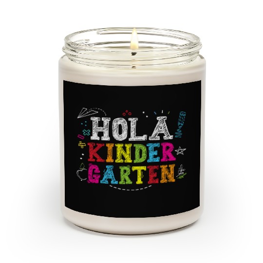 Hola Kindergarten Spanish Teacher Back to School Scented Candles