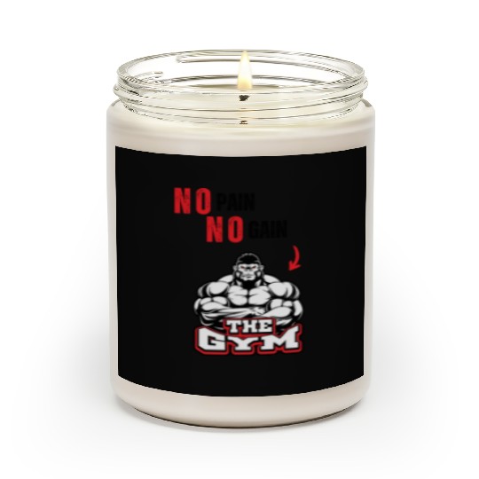 No Pain No Gain – Strongman Gorilla Gym  Scented Candles