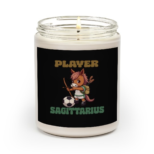 Soccer Player Sagittarius Zodiac Sign Soccer Scented Candles
