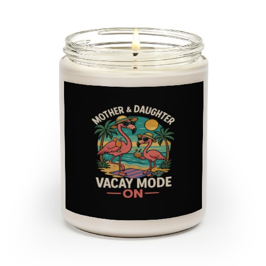 Mother and Daughter Vacation Mode Design Scented Candles