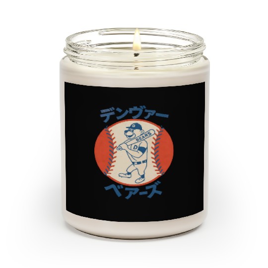Vintage Denver Bears Baseball Japanese Style Scented Candles