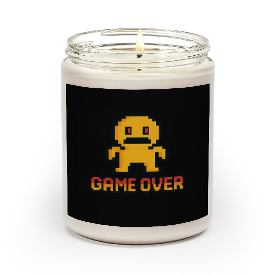 Retro Pixel Game Over – 8-Bit Character Design Scented Candles