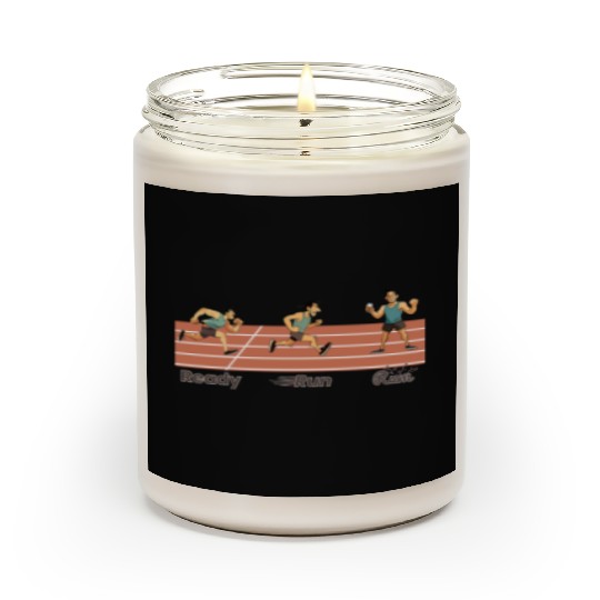 Runners Race Day, Daily Training, Ready Run Rum Scented Candles