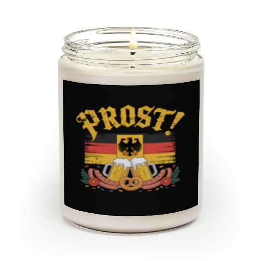 Oktoberfest Drinking Men Women Vintage German Scented Candles