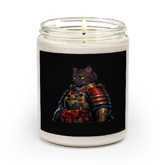 Warrior Cat in Armor Artwork Scented Candles
