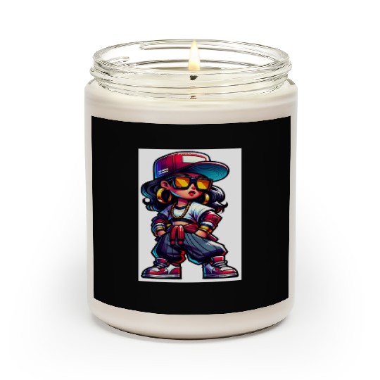 Street Dance Rap Girl Scented Candles