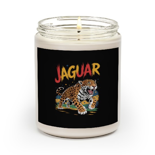 Vivid Jaguar Bold Print Scented Candles