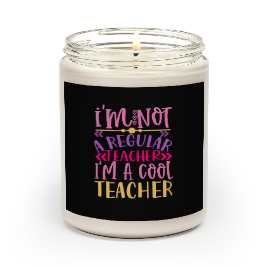 Cool Teacher - Funny Teacher Appreciation Gift Scented Candles