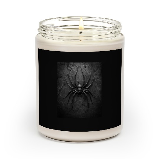 Black Widow Style Spider Art Scented Candles