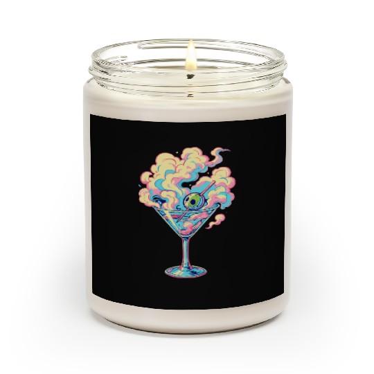 Vaporwave Martini Cocktail Dreams Scented Candles