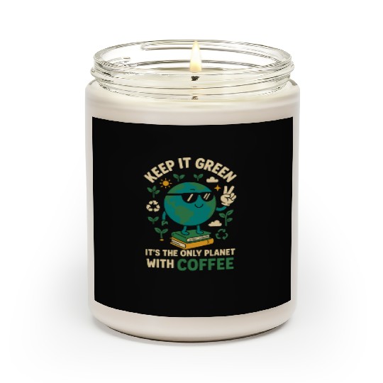 Keep It Green Only Planet With Coffee Scented Candles