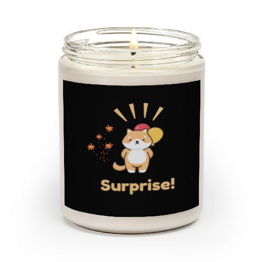 Surprise! – Cute Shiba Inu Gift Balloon Scented Candles