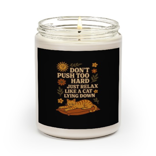 Relaxing Cat Nap Inspirational Design Scented Candles