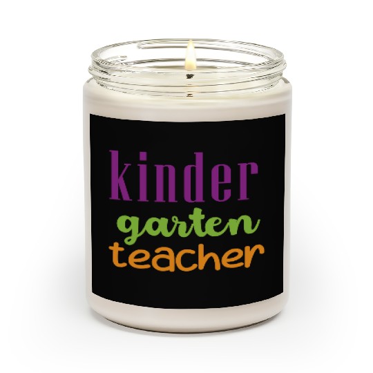 Colorful Kindergarten Teacher Design Scented Candles