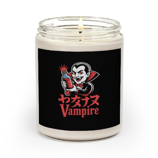 Vampire Cartoon Character with Potion Scented Candles