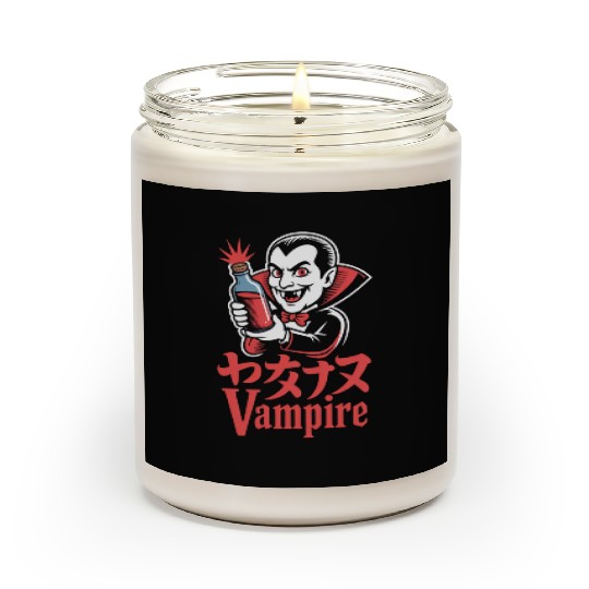 Vampire Cartoon Character with Potion Scented Candles