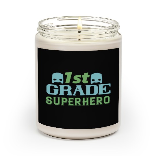 1st Grade Superhero Scented Candles
