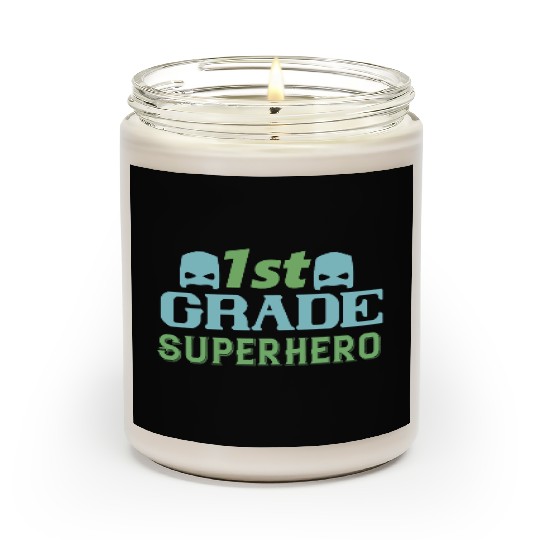 1st Grade Superhero Scented Candles