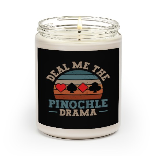 Cool Pinochle Drama Novelty Game Night Session Scented Candles