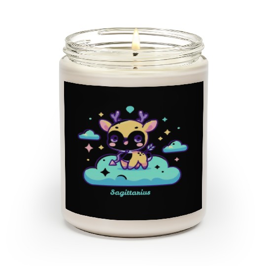 Whimsical Sagittarius Zodiac Deer Scented Candles