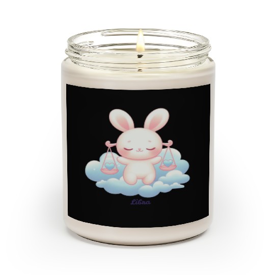 Sweet Bunny Libra Illustration Scented Candles