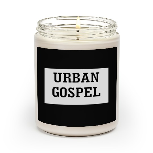 Bold Urban Gospel Typography Design Scented Candles