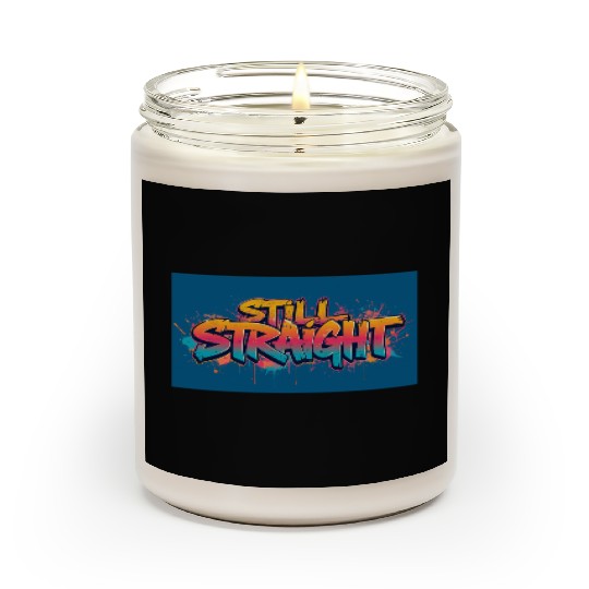 Still Straight Yellow Teal Gradient Scented Candles