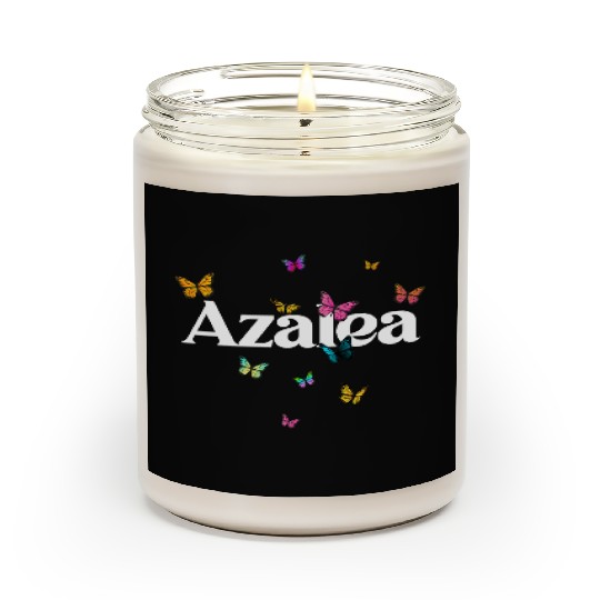 AZALEA - beautiful girl name with cute butterflies Scented Candles
