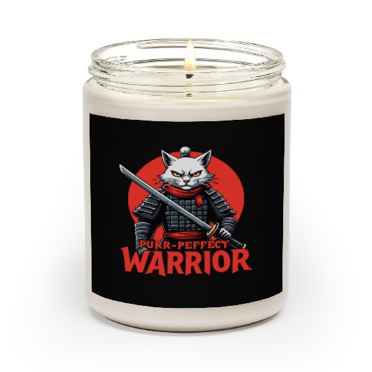 Purr-Perfect Warrior Cat Design Scented Candles