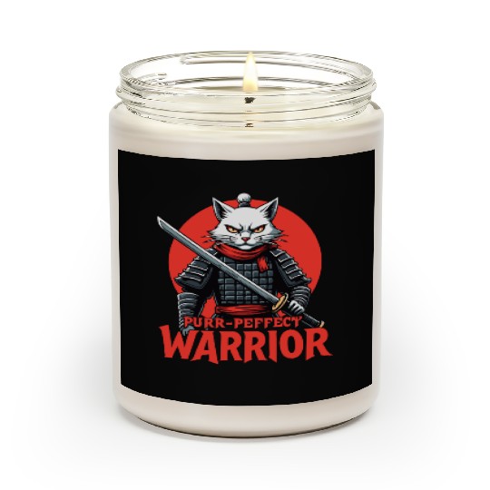 Purr-Perfect Warrior Cat Design Scented Candles