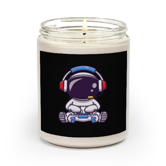 Galactic Gamers Alien Cartoon Design Scented Candles