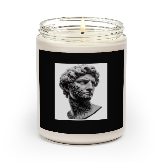 Urban Graffiti Style Bust Print Scented Candles