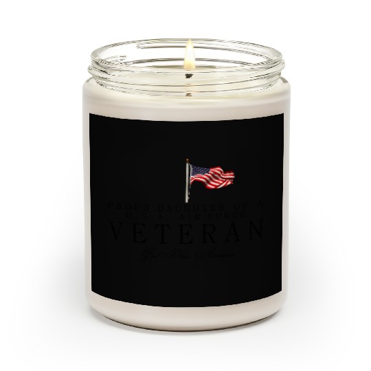 Proud Daughter Of A US Air Force Veteran Scented Candles
