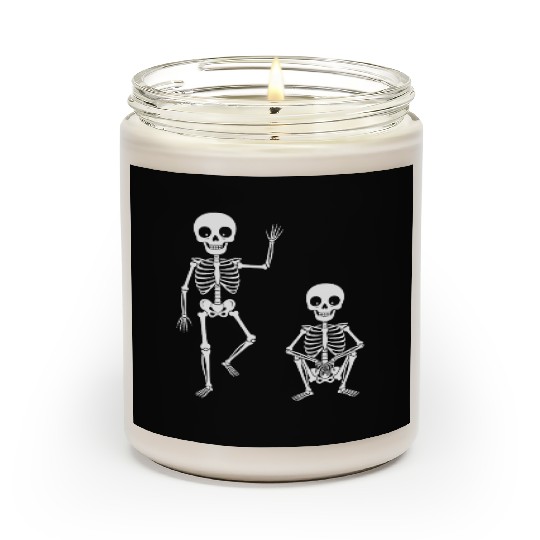 Funny Halloween Skeleton Spooky Season Cute Ghost Scented Candles