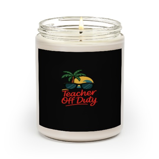 Tropical Teacher Off Duty Sunglasses Design Scented Candles
