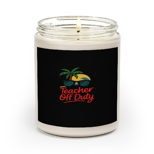 Tropical Teacher Off Duty Sunglasses Design Scented Candles