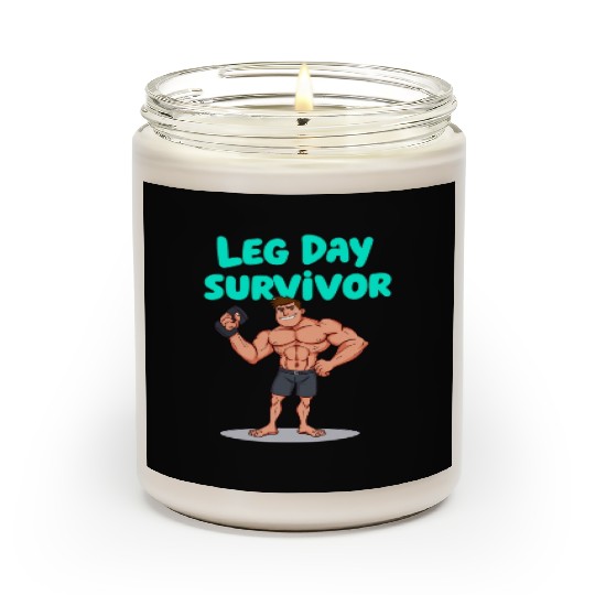 Leg Day Survivor Gym Scented Candles