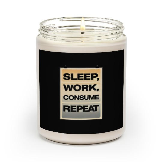 Motivational Cycle Print for Active Lifestyle Scented Candles
