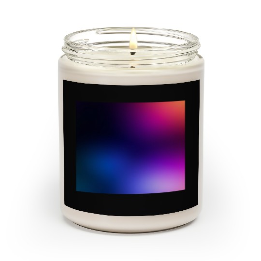Vibrant Gradient Spectrum Design Scented Candles