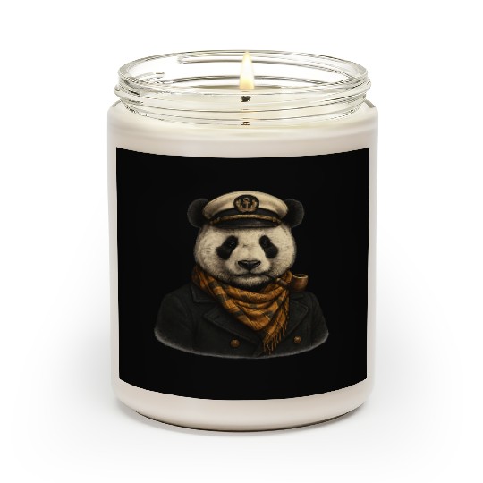 Captain Panda The Hipster Sea Commander Scented Candles