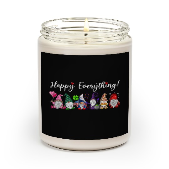 Happy Everything Gnomes Every Seasons All Year Scented Candles