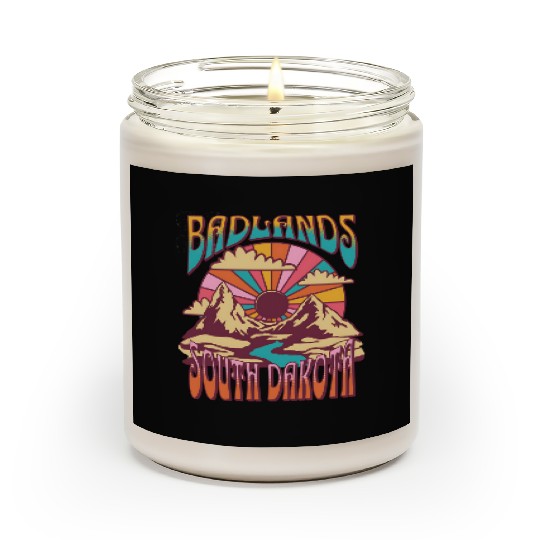 Badlands South Dakota Nature Hiking Mountains Scented Candles